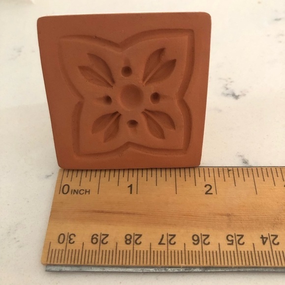 RYCRAFT Terracotta Cookie Stamps x 3 With Recipe Book VTG - Picture 4 of 14